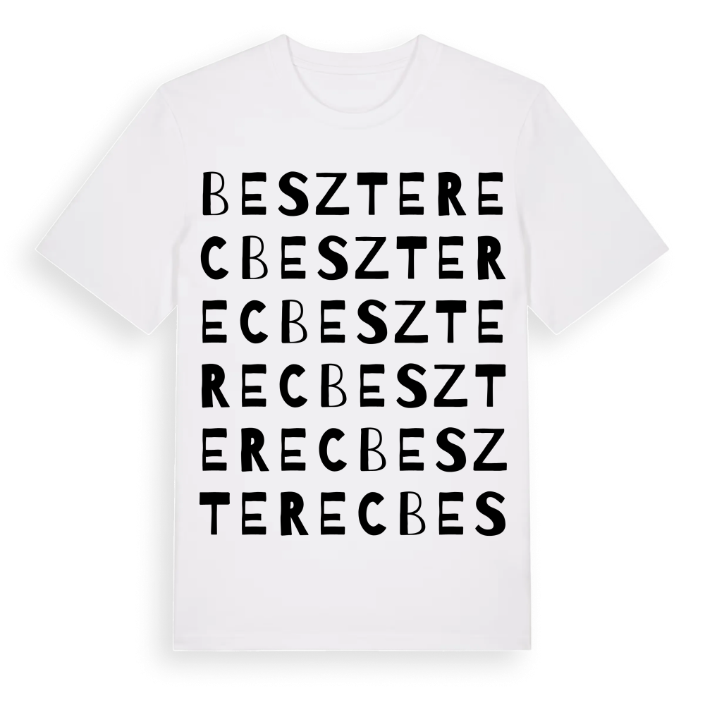 Beszterec ordlek t-shirt – White, i miljö