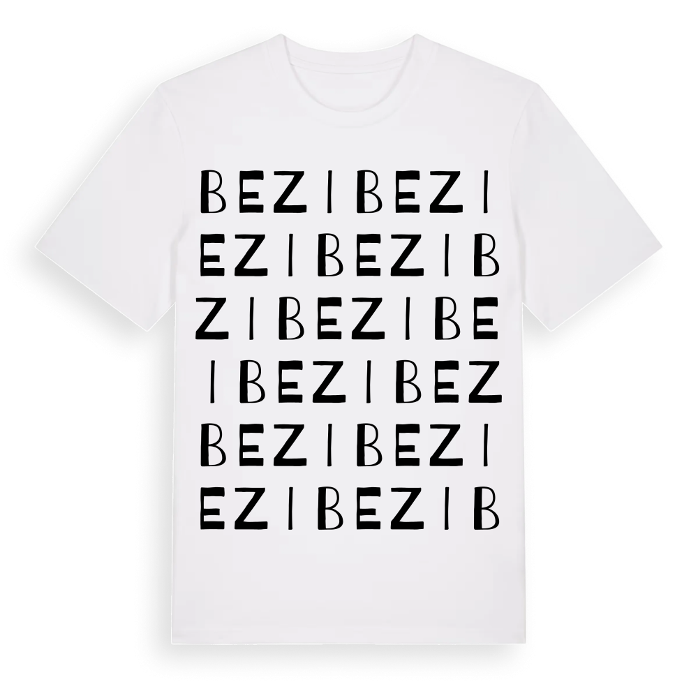 Bezi ordlek t-shirt – White, i miljö