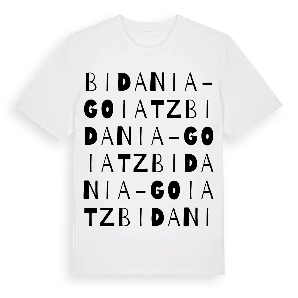 Bidania-Goiatz ordlek t-shirt – White, i miljö