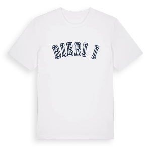 Bieriņi college t-shirt – ekologisk bomull t-shirt från Pinshirt