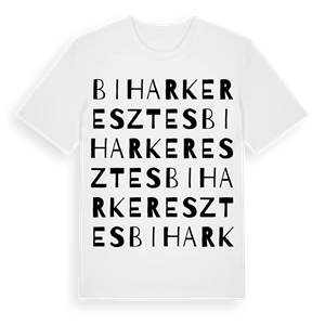 Biharkeresztes ordlek t-shirt – ekologisk bomull t-shirt från Pinshirt