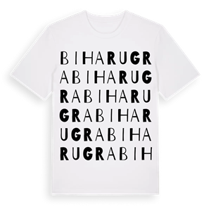 Biharugra ordlek t-shirt – ekologisk bomull t-shirt från Pinshirt