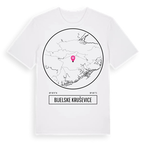 Bijelske Kruševice t-shirt – ekologisk bomull t-shirt från Pinshirt