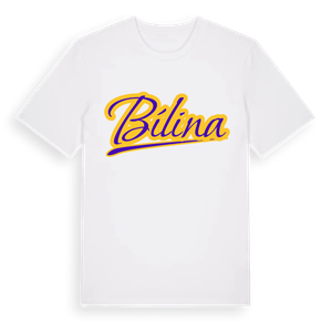 Bílina baseball t-shirt – ekologisk bomull t-shirt från Pinshirt