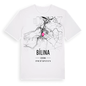 Bílina karta t-shirt – ekologisk bomull t-shirt från Pinshirt
