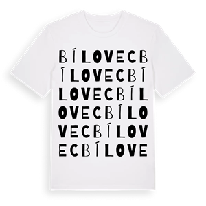 Bílovec ordlek t-shirt – ekologisk bomull t-shirt från Pinshirt