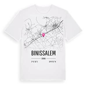 Binissalem karta t-shirt – ekologisk bomull t-shirt från Pinshirt