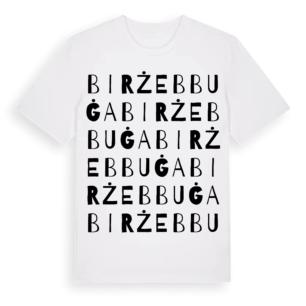 Birżebbuġa ordlek t-shirt – White, i miljö