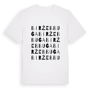 Birżebbuġa ordlek t-shirt – ekologisk bomull t-shirt från Pinshirt