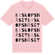 Pink Cotton t-shirt med Biskopsnäset ordlek t-shirt