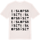 Vintage White t-shirt med Biskopsnäset ordlek t-shirt