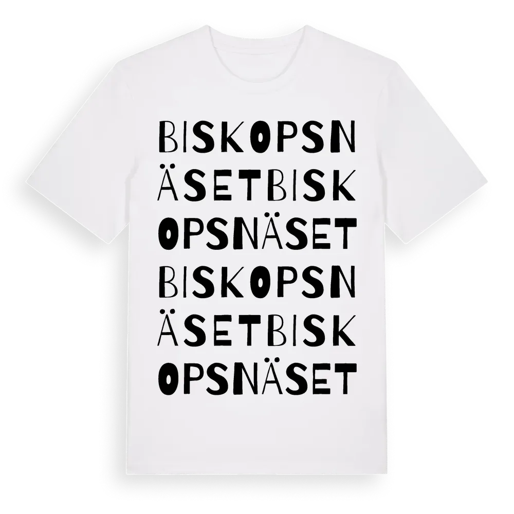 Biskopsnäset ordlek t-shirt i miljö