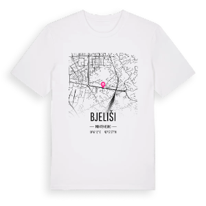 Bjeliši karta t-shirt – ekologisk bomull t-shirt från Pinshirt