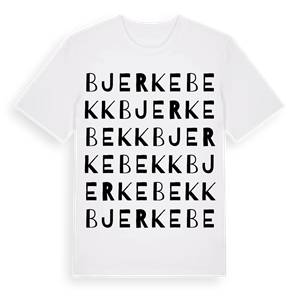 Bjerkebekk ordlek t-shirt – ekologisk bomull t-shirt från Pinshirt