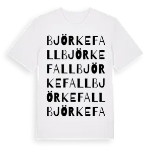 Björkefall ordlek t-shirt – ekologisk bomull t-shirt från Pinshirt
