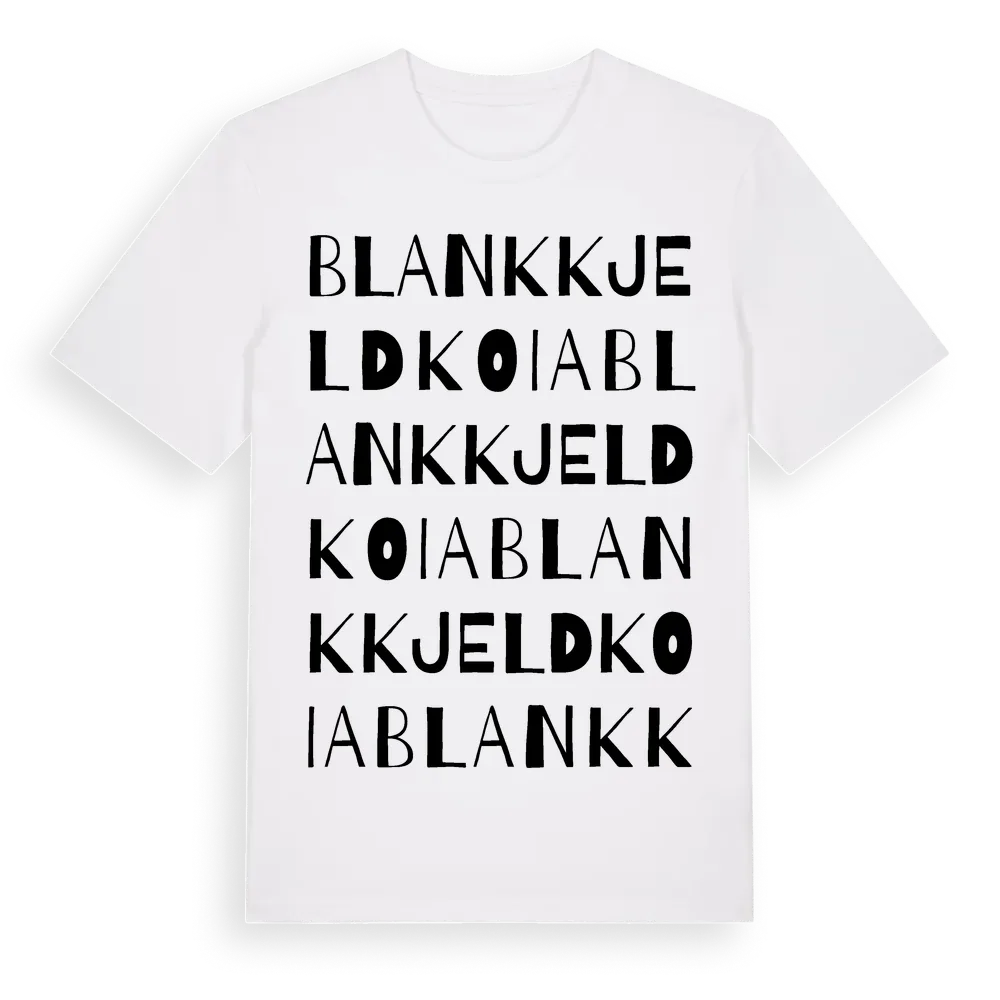Blankkjeldkoia ordlek t-shirt i miljö