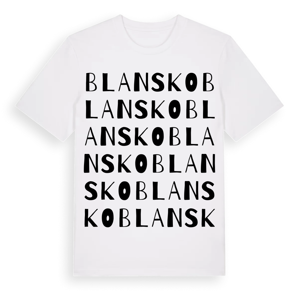 Blansko ordlek t-shirt – White, i miljö