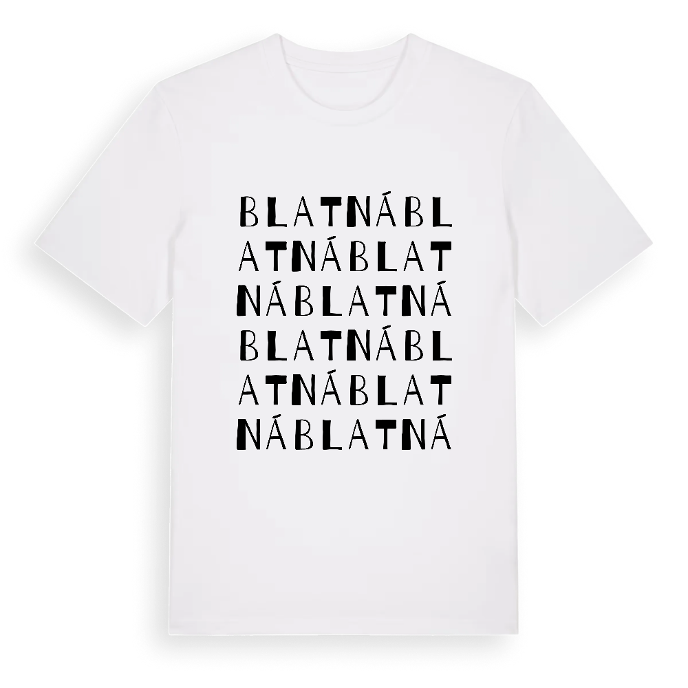 Blatná ordlek t-shirt – White, i miljö