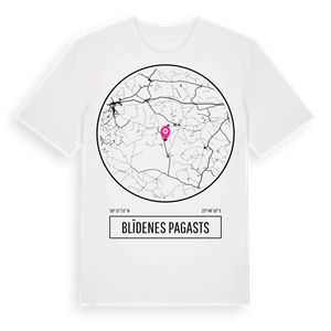 Blīdenes pagasts t-shirt – ekologisk bomull t-shirt från Pinshirt