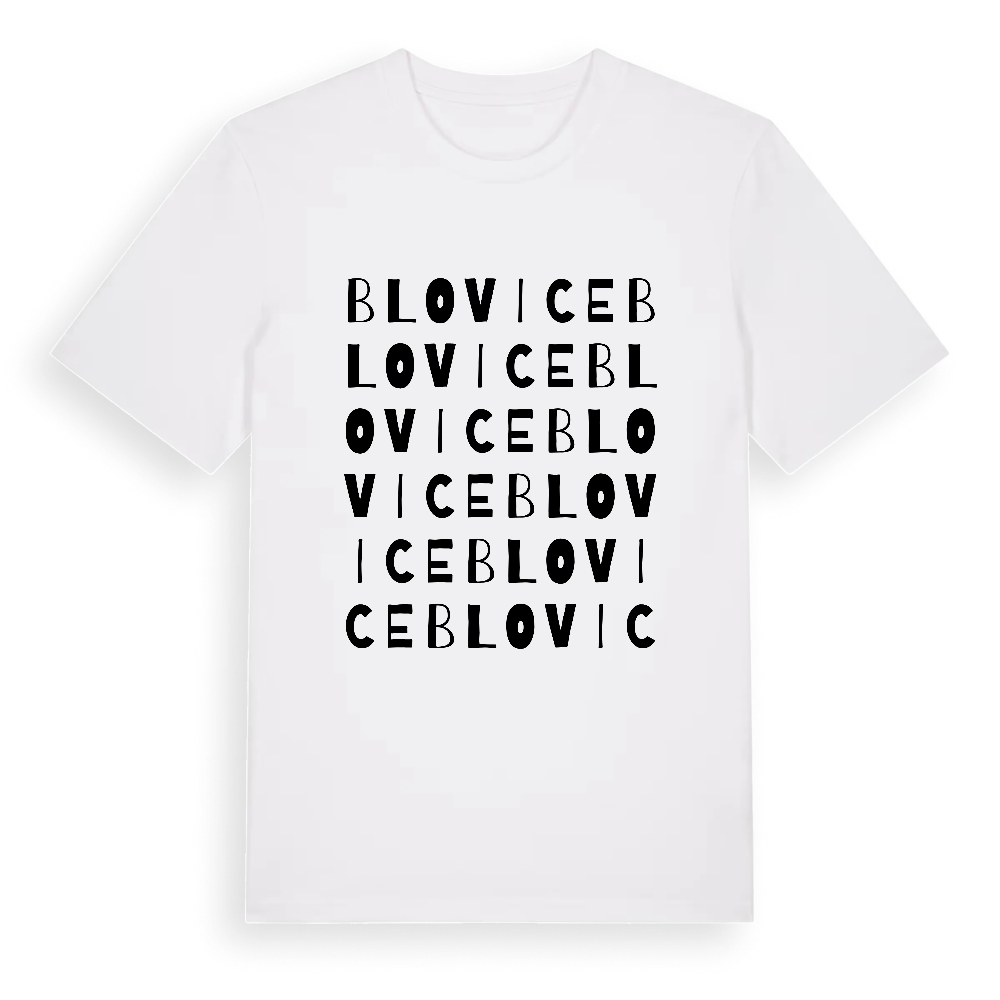 Blovice ordlek t-shirt – White, i miljö