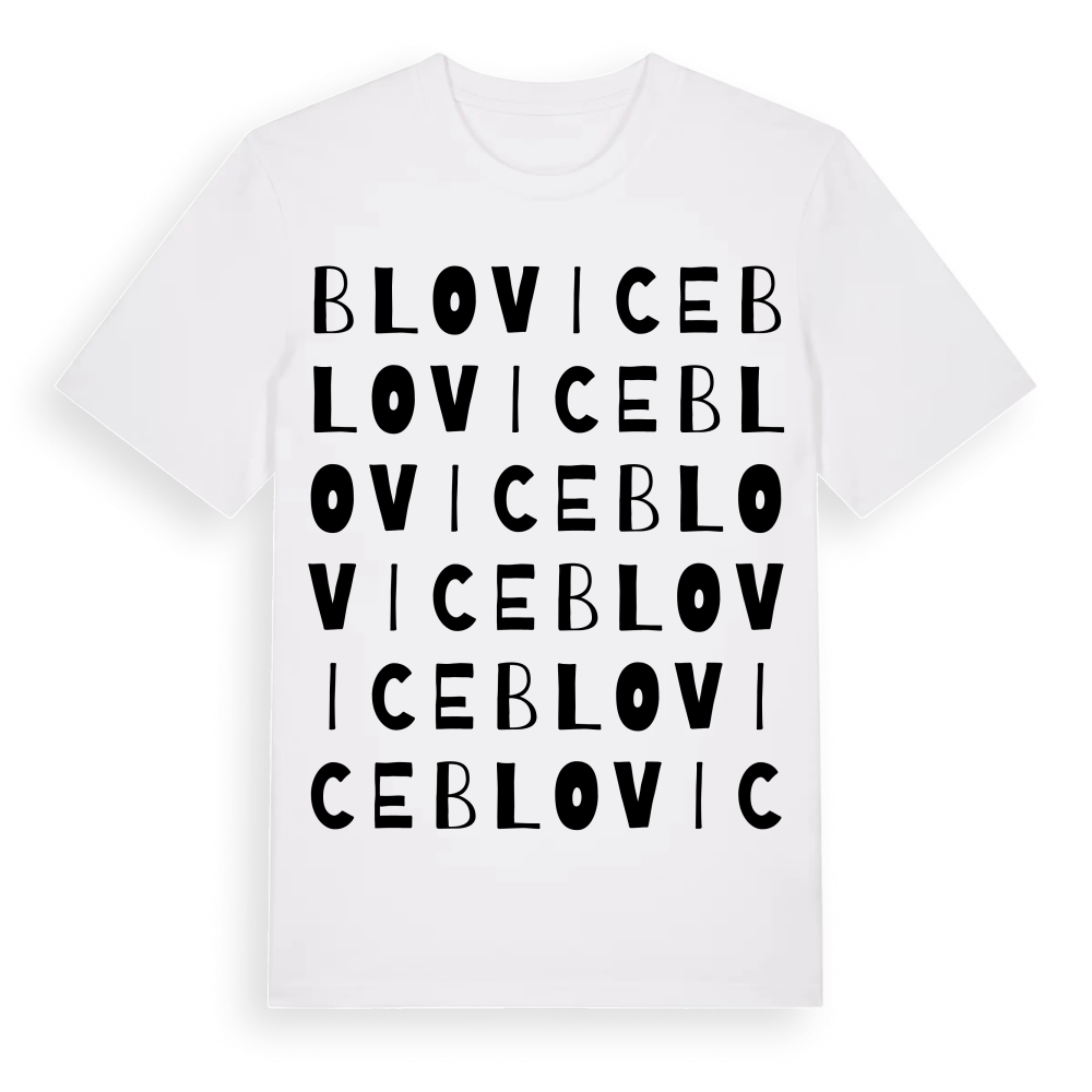 Blovice ordlek t-shirt – White, i miljö