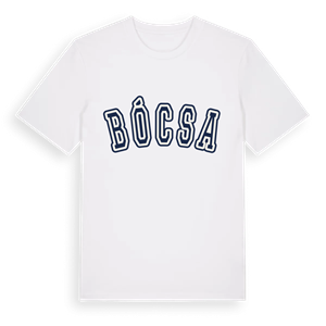 Bócsa college t-shirt – ekologisk bomull t-shirt från Pinshirt