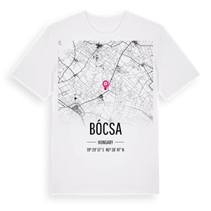 Bócsa karta t-shirt – ekologisk bomull t-shirt från Pinshirt
