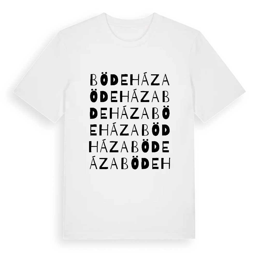 Bödeháza ordlek t-shirt – White, i miljö