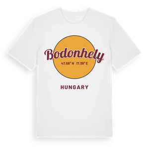Bodonhely cirkel t-shirt – ekologisk bomull t-shirt från Pinshirt