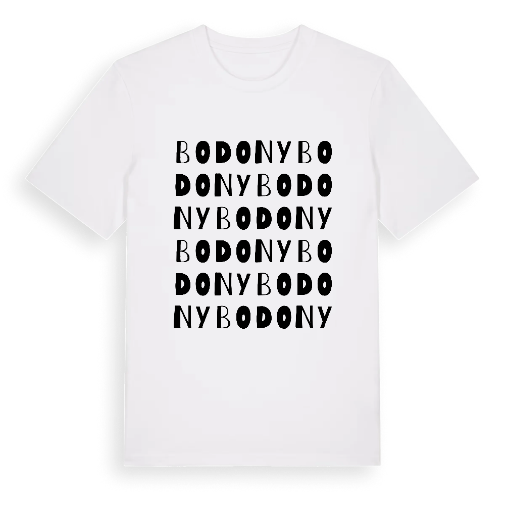 Bodony ordlek t-shirt – White, i miljö