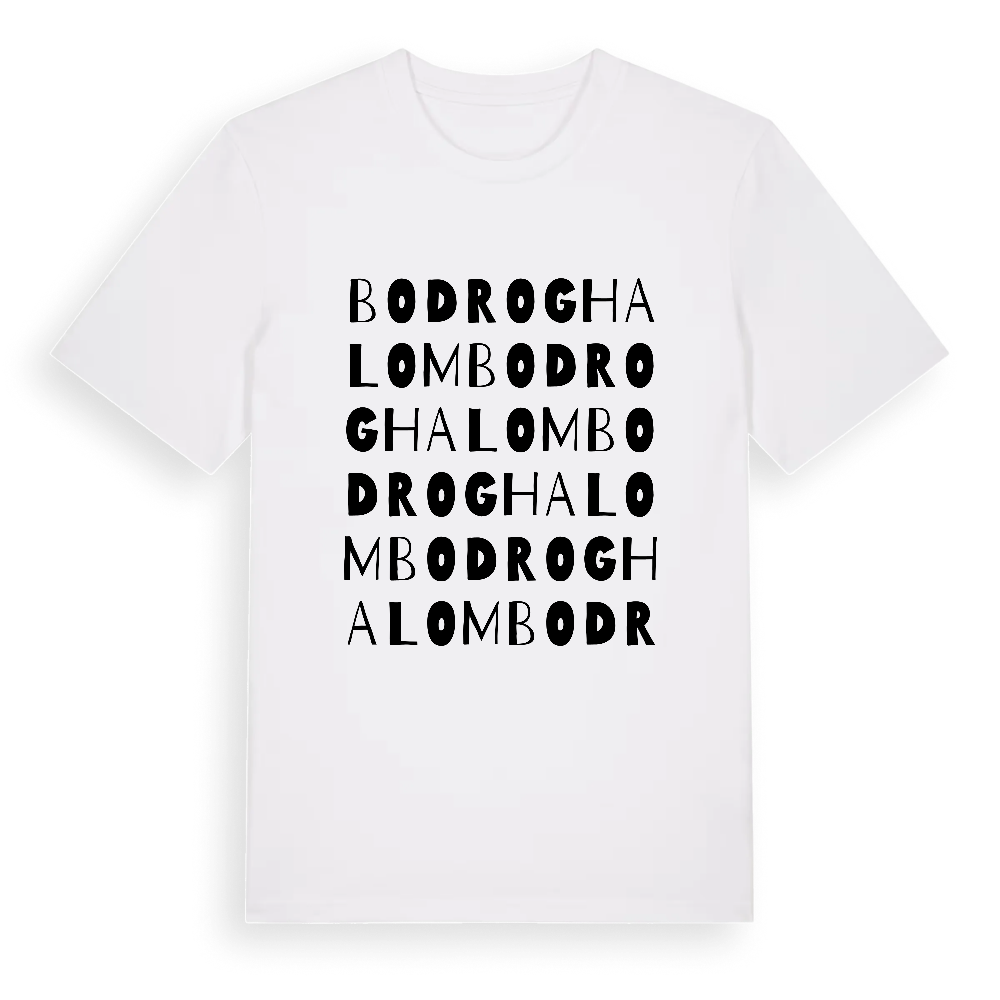 Bodroghalom ordlek t-shirt – White, i miljö