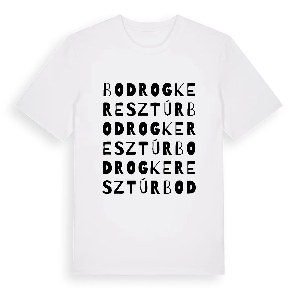 Bodrogkeresztúr ordlek t-shirt – White, i miljö