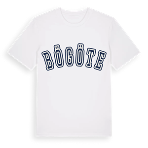 Bögöte college t-shirt – ekologisk bomull t-shirt från Pinshirt