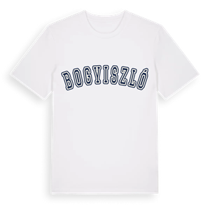 Bogyiszló college t-shirt – ekologisk bomull t-shirt från Pinshirt