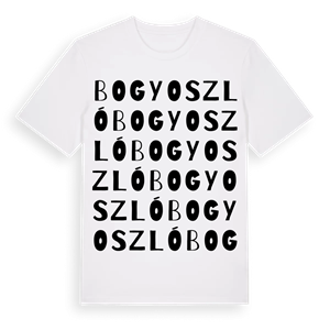 Bogyoszló ordlek t-shirt – ekologisk bomull t-shirt från Pinshirt