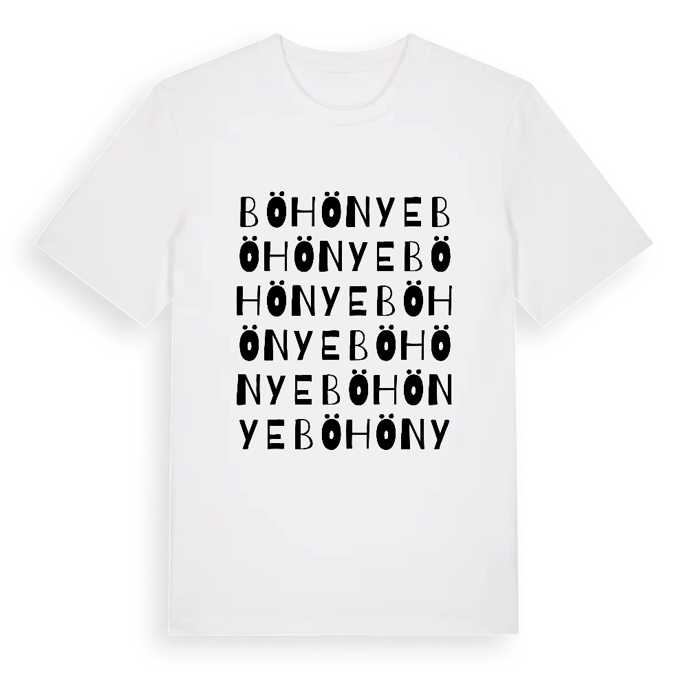 Böhönye ordlek t-shirt – White, i miljö