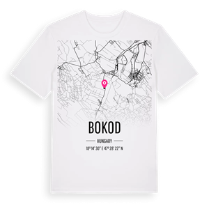Bokod karta t-shirt – ekologisk bomull t-shirt från Pinshirt