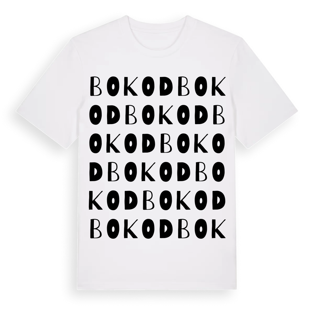Bokod ordlek t-shirt – White, i miljö