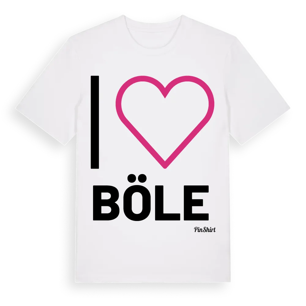 Jag älskar Böle t-shirt stort tryck i miljö