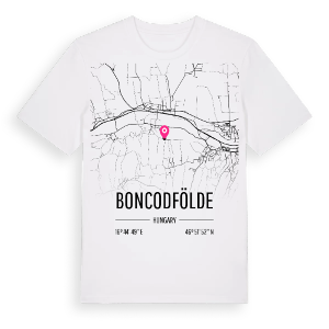 Boncodfölde karta t-shirt – ekologisk bomull t-shirt från Pinshirt