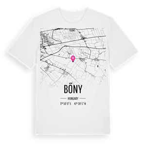 Bőny karta t-shirt – ekologisk bomull t-shirt från Pinshirt