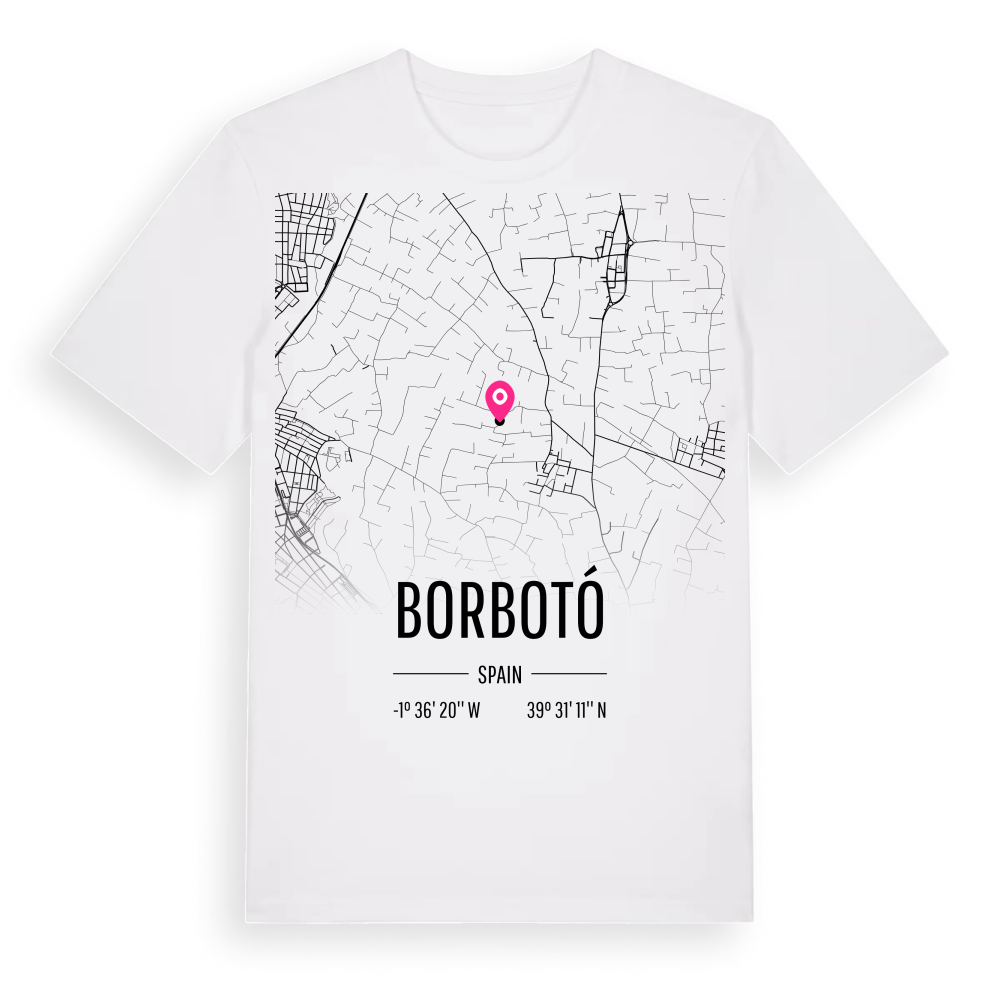Borbotó karta t-shirt – White, i miljö