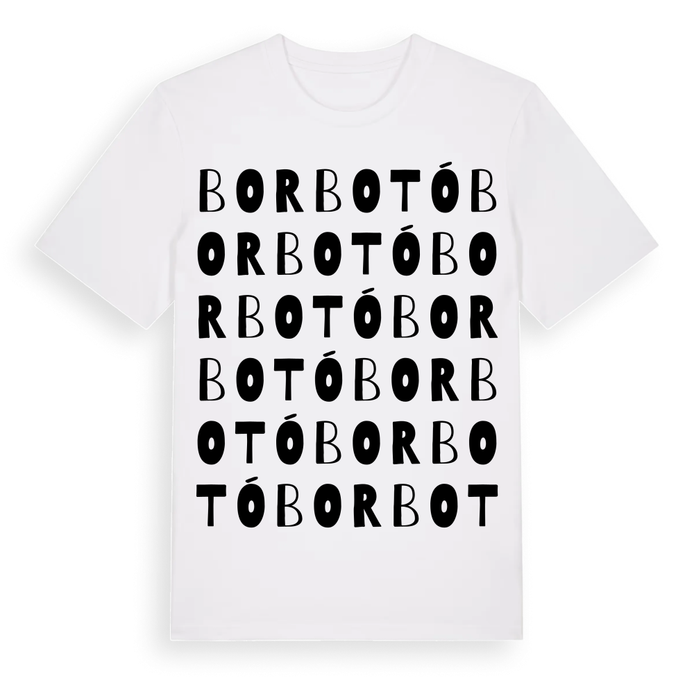Borbotó ordlek t-shirt – White, i miljö