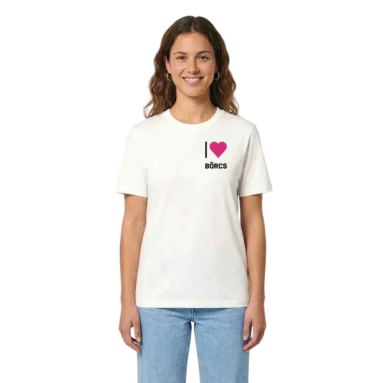 Jag älskar Börcs t-shirt litet tryck – White, i miljö
