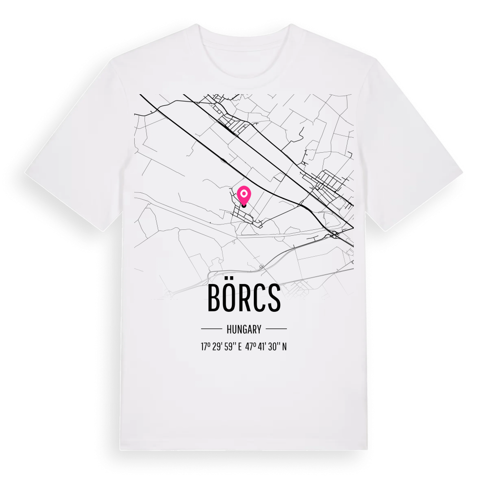 Börcs karta t-shirt – White, i miljö