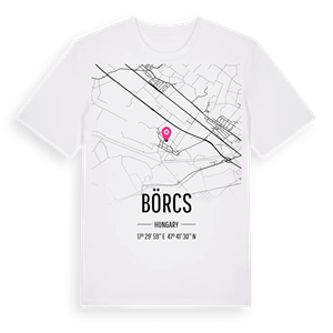 Börcs karta t-shirt – ekologisk bomull t-shirt från Pinshirt