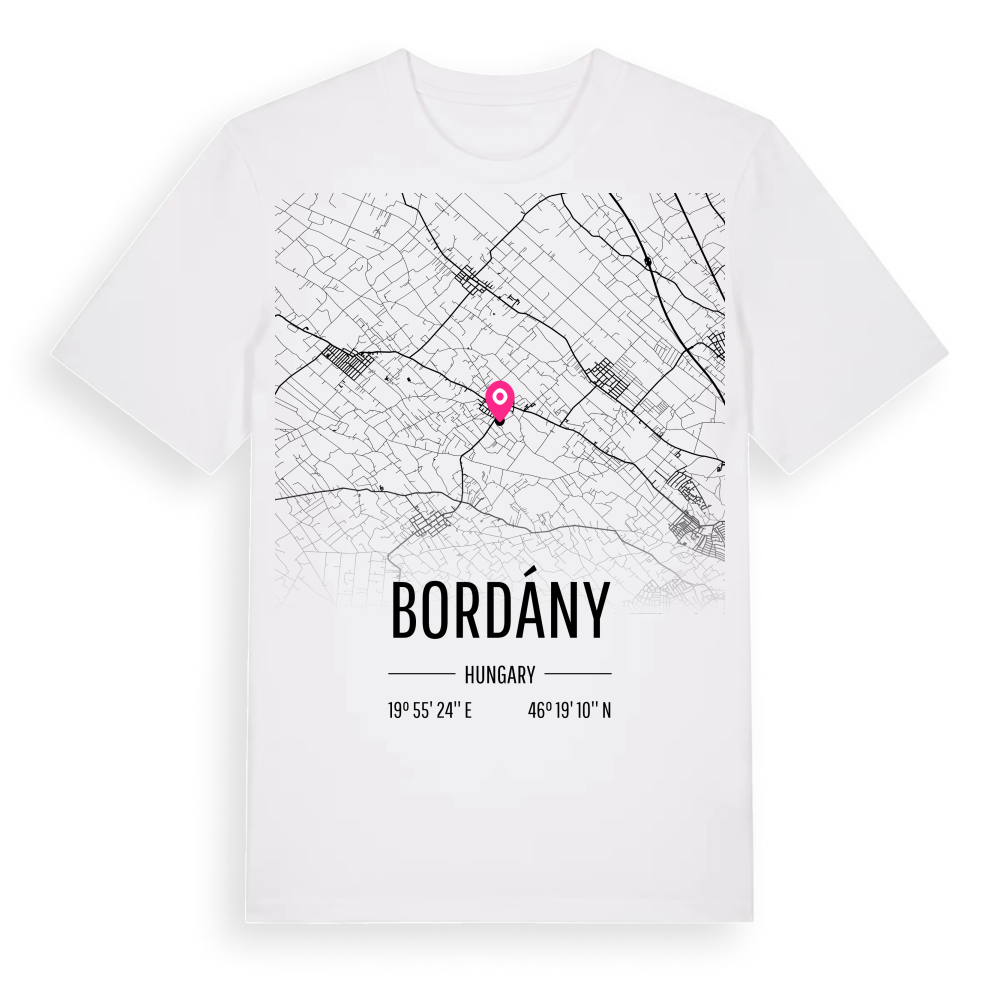Bordány karta t-shirt – White, i miljö