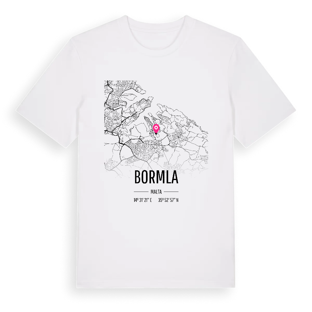 Bormla karta t-shirt – White, i miljö