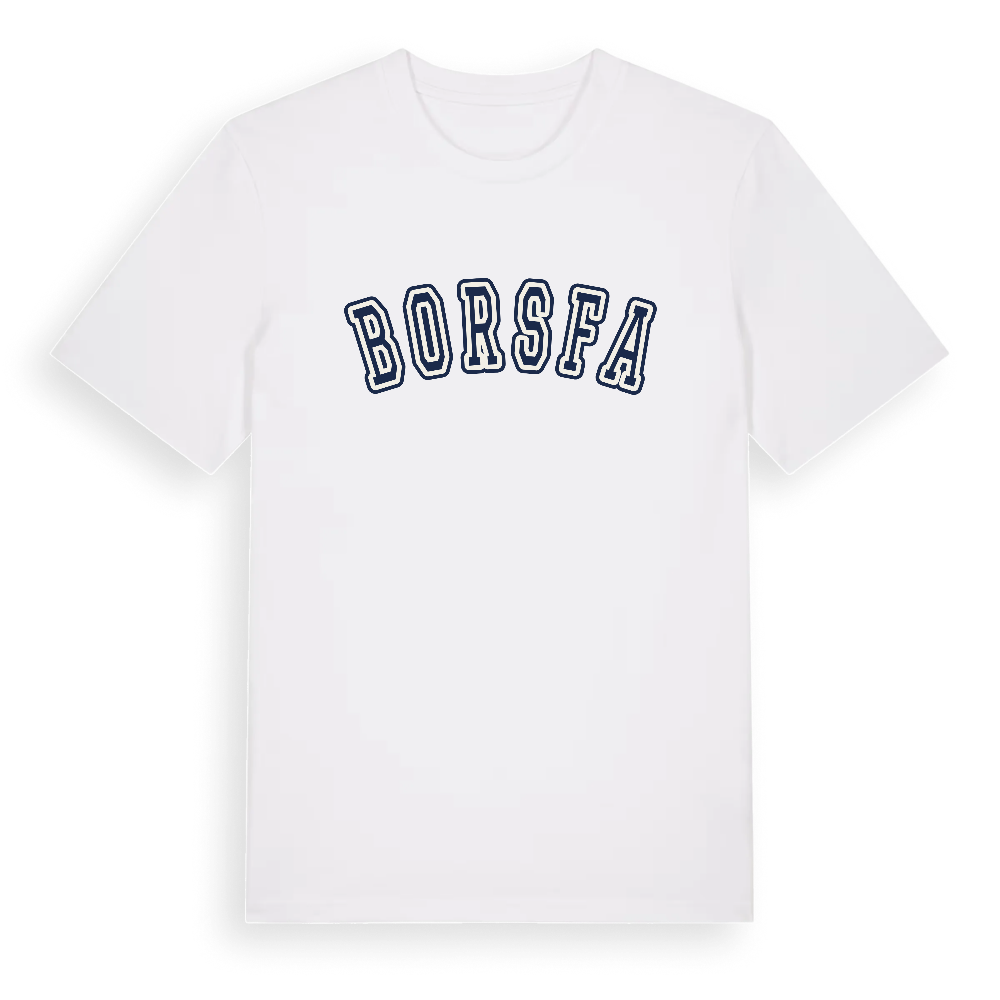 Borsfa college t-shirt – White, i miljö