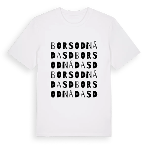 Borsodnádasd ordlek t-shirt – ekologisk bomull t-shirt från Pinshirt